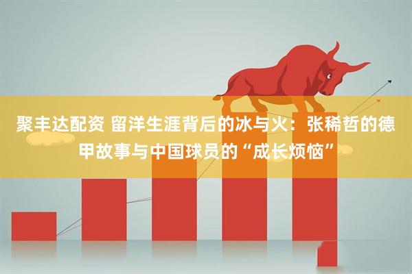 聚丰达配资 留洋生涯背后的冰与火：张稀哲的德甲故事与中国球员的“成长烦恼”